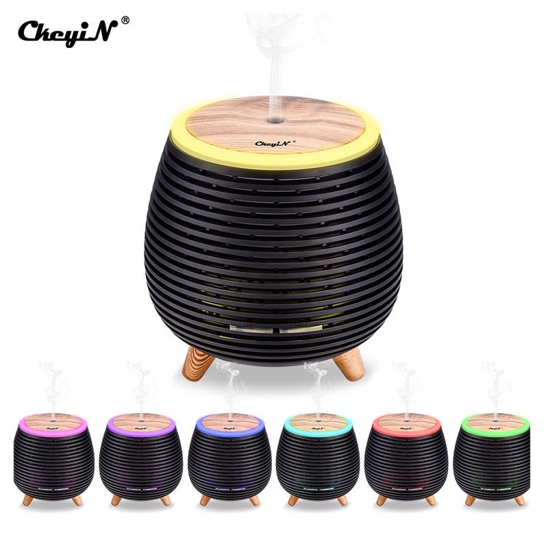 Máy khuếch tán tinh dầu CkeyiN JS068 có đèn phát sáng 7 màu tiện dụng