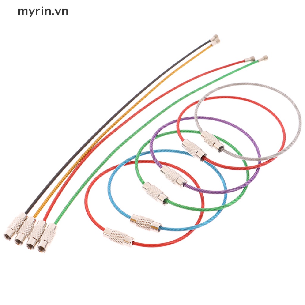 Set 10 Vòng Khóa Dây Cáp Bằng Thép Không Gỉ Tiện Dụng
