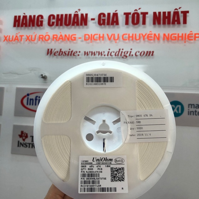 [100pcs] Điện trở 0805 giá trị 47k 5%