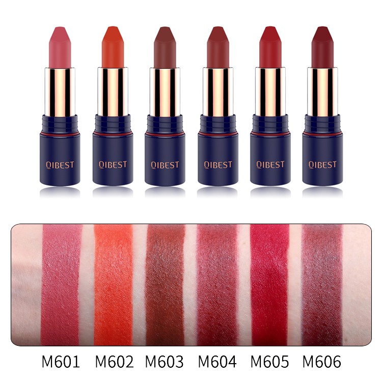 Son lì chống thấm nước QIBEST 6 màu sắc thời trang 45g | BigBuy360 - bigbuy360.vn