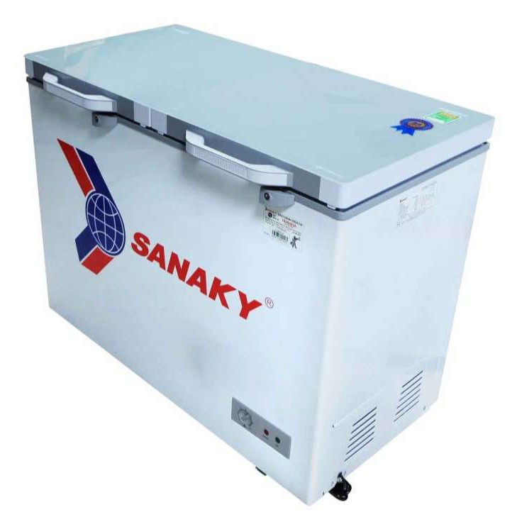 Tủ đông Sanaky VH 4099A2K, 320 lít, 1 ngăn đông, dàn lạnh đồng, mặt kính cường lực - Hàng chính hãng