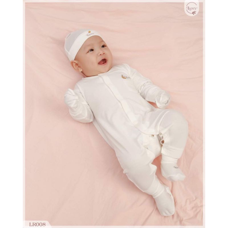 Body dài tay Luxry vải sợi tre cao cấp cho bé trai bé gái