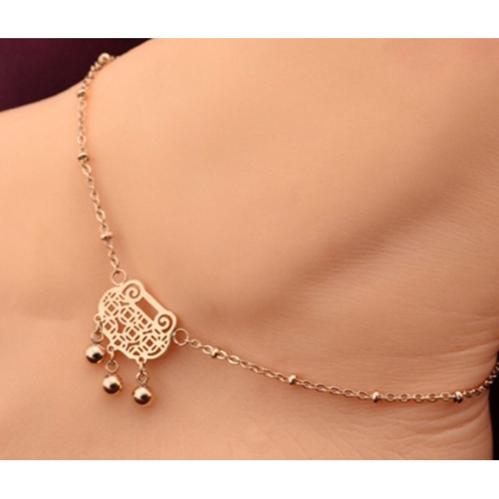 Lắc chân khánh kim tiên siêu đẹp, bền màu - Tăng lên vẻ đẹp quyến rũ cho đôi chân của bạn