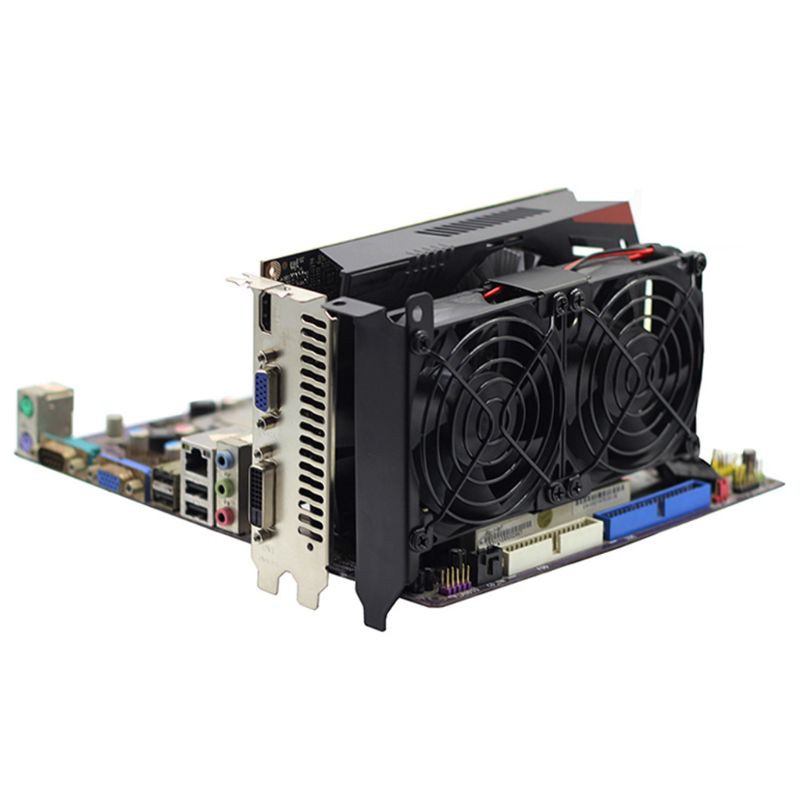 Quạt Tản Nhiệt Làm Mát Thẻ Đồ Họa Vga Kép 80mm Gpu