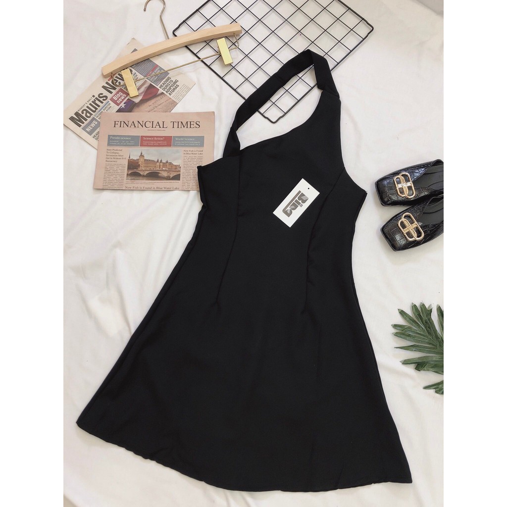 Váy yếm cổ chéo Shynstores hàng thiết kế dáng ôm có size | BigBuy360 - bigbuy360.vn