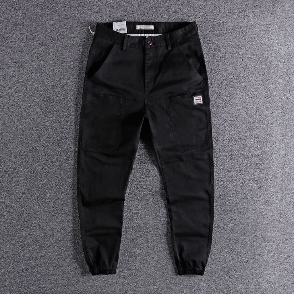 Quần Jogger Túi Hộp Kaki Nam, Nữ Cao Cấp - Dày Dặn - Co Giãn Tốt - Cỡ Nhỏ - AH STORE