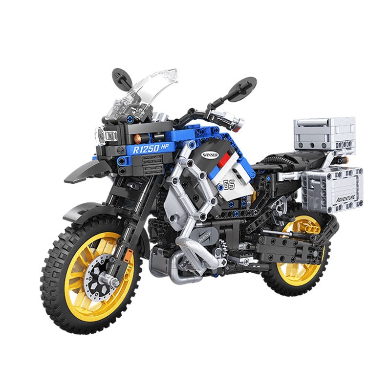 Đồ chơi Lắp ráp Mô hình Technical Adventure Motorcycle Cross-country xe máy 1:6 Winner 7048