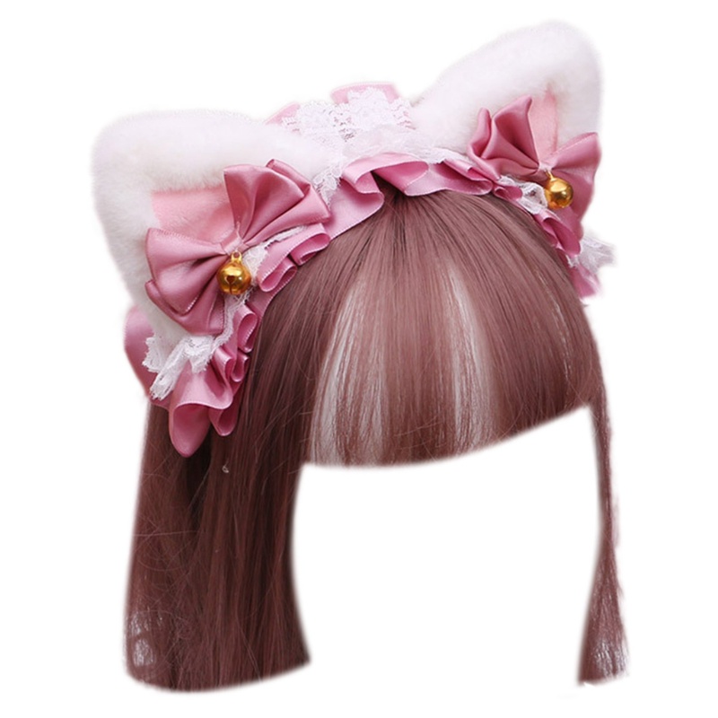 Băng Đô Tai Mèo Phối Ren Và Chuông Phong Cách Lolita YOUYO
