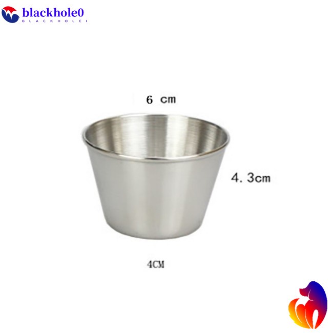 Chén Đựng Nước Sốt Bằng Thép Không Gỉ Có Tay Cầm Phong Cách Phương Tây