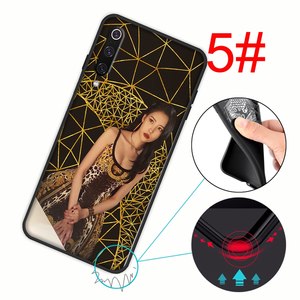 Ốp Lưng Silicone Hình Ca Sĩ Lee Sun Mi 80yx Cho Xiaomi Mi6 8 Lite 9 Se Pro Pocophone F1 Mix 2s