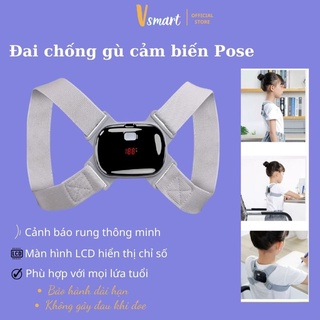 Đai chống gù lưng định hình rung cảm biến điện tử thông minh Nhật Bản loại cao cấp Pose