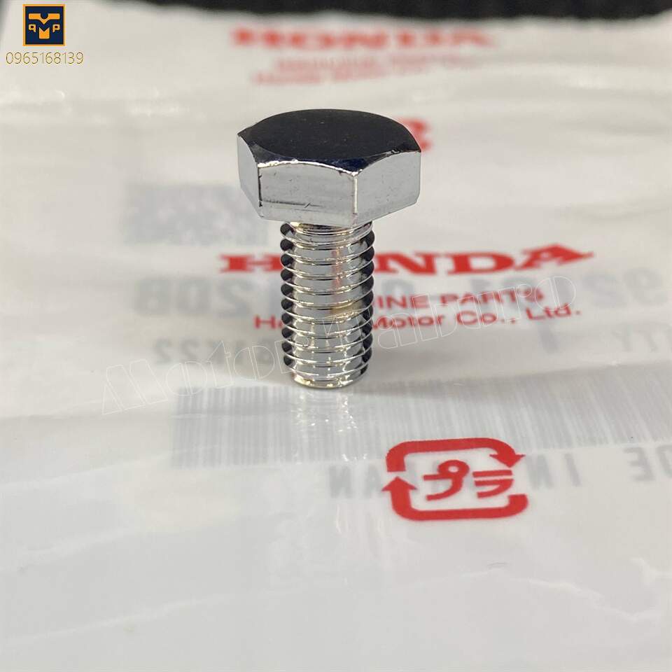 Ốc 6 li dài 12mm, xi bóng