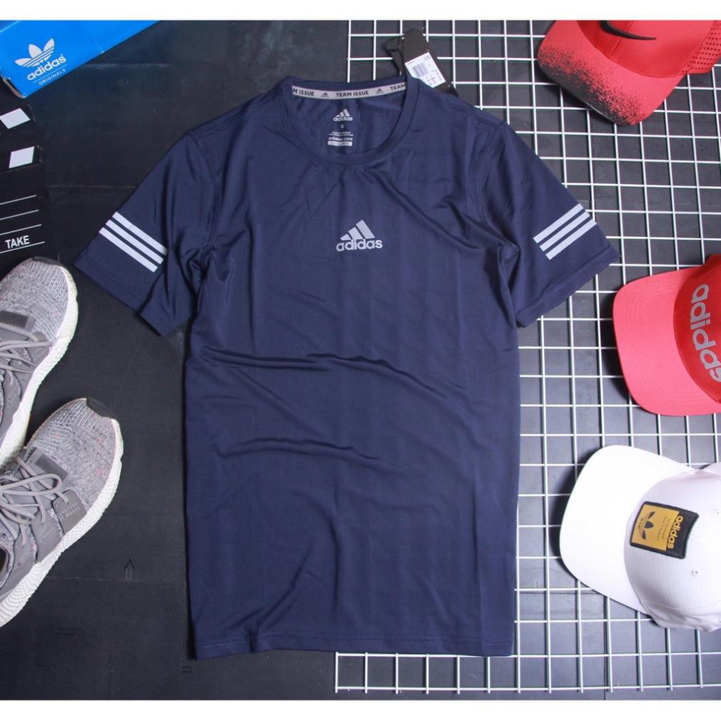 Áo Thun Tập Gym, Chơi Thể Thao Nam Thun Co Giãn - Adidas- Phúc Gym Store ❕