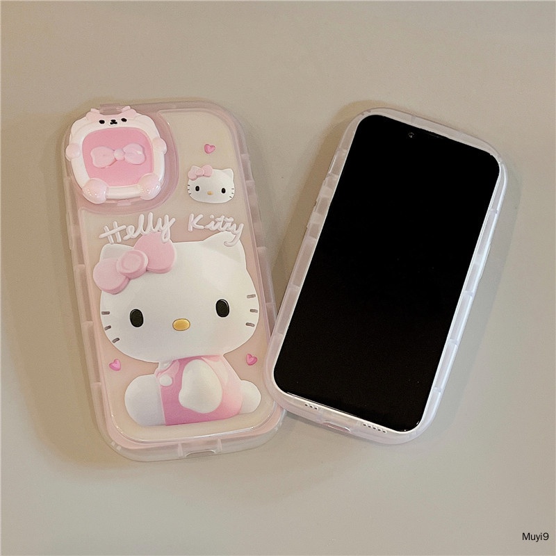 Ốp Điện Thoại Gương Hoạt Hình Hello Kitty Cho IPhone13promax I11 IPhone12ProMAX I12 Iphone11Promax IphoneXS MAX XR IPhone13