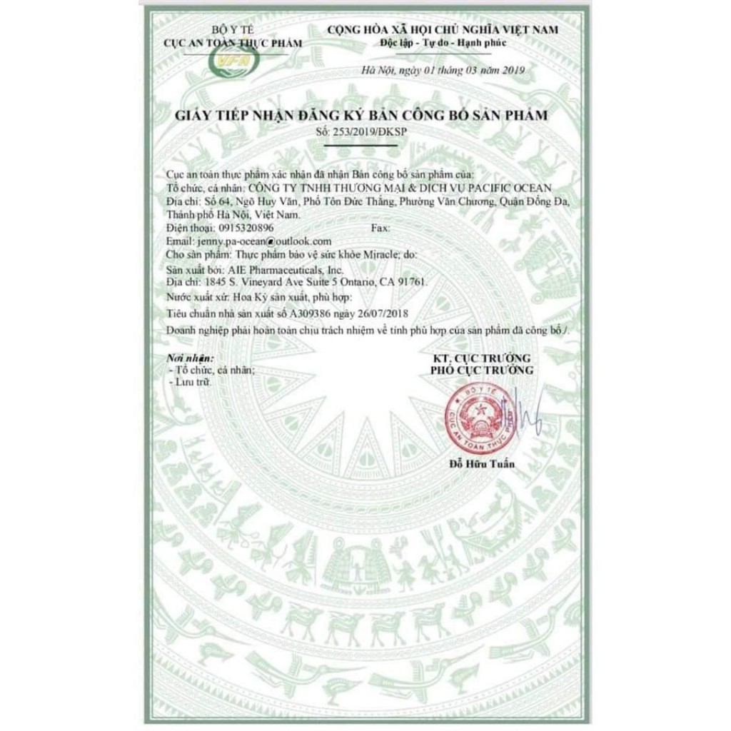 Viên uống Miracle ❤️ Viên uống chống nắng, sáng da hỗ trợ điều trị nám 60 viên | BigBuy360 - bigbuy360.vn