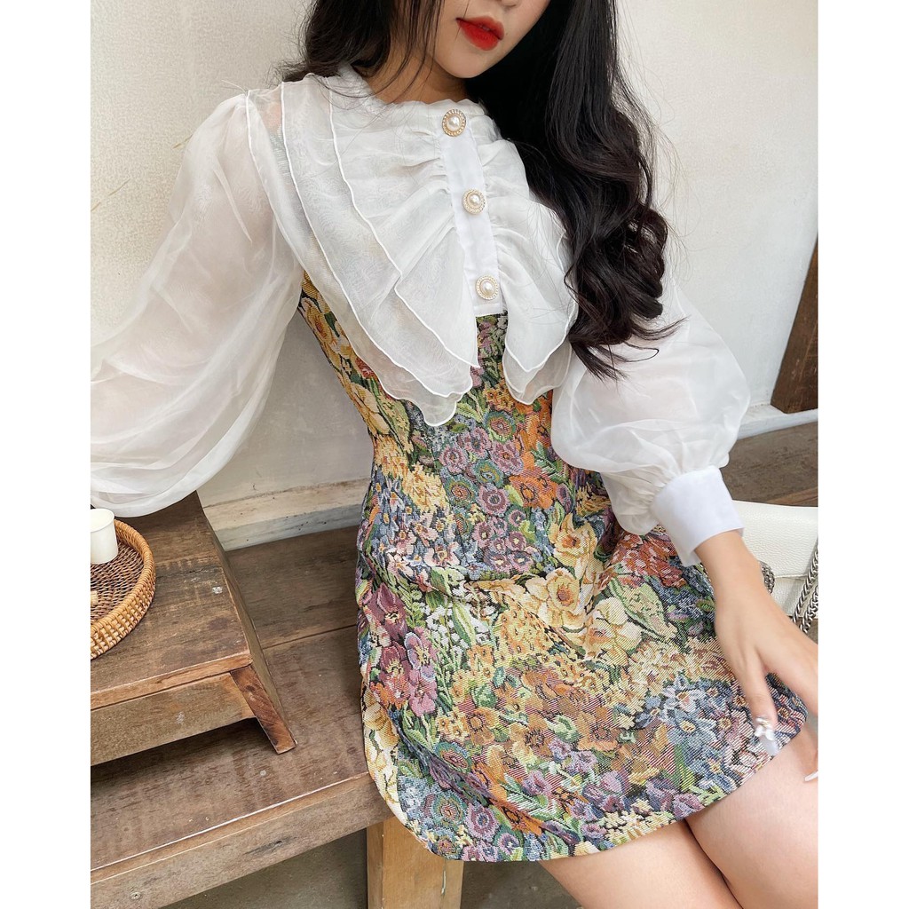 [Mã FAMARAL1 giảm 10K đơn 50K] ĐẦM THIẾT KẾ NƠ HOA CAO CẤP( JESSI DRESS) | BigBuy360 - bigbuy360.vn