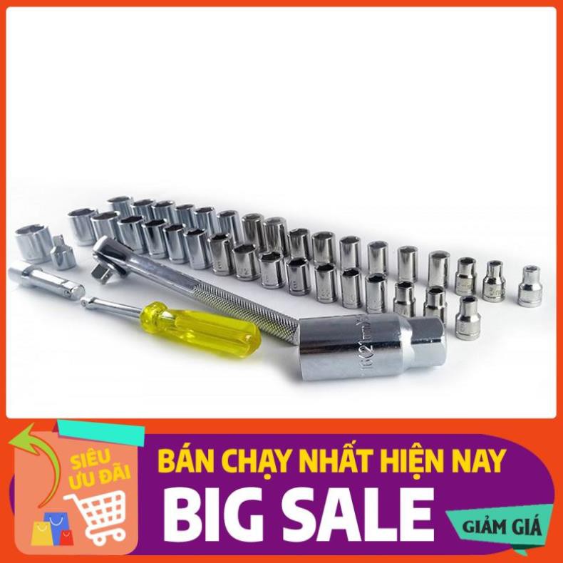 Bộ Khẩu Đa Năng Thông Minh Mở Siết Ốc Và Bugi 40 Chi Tiết