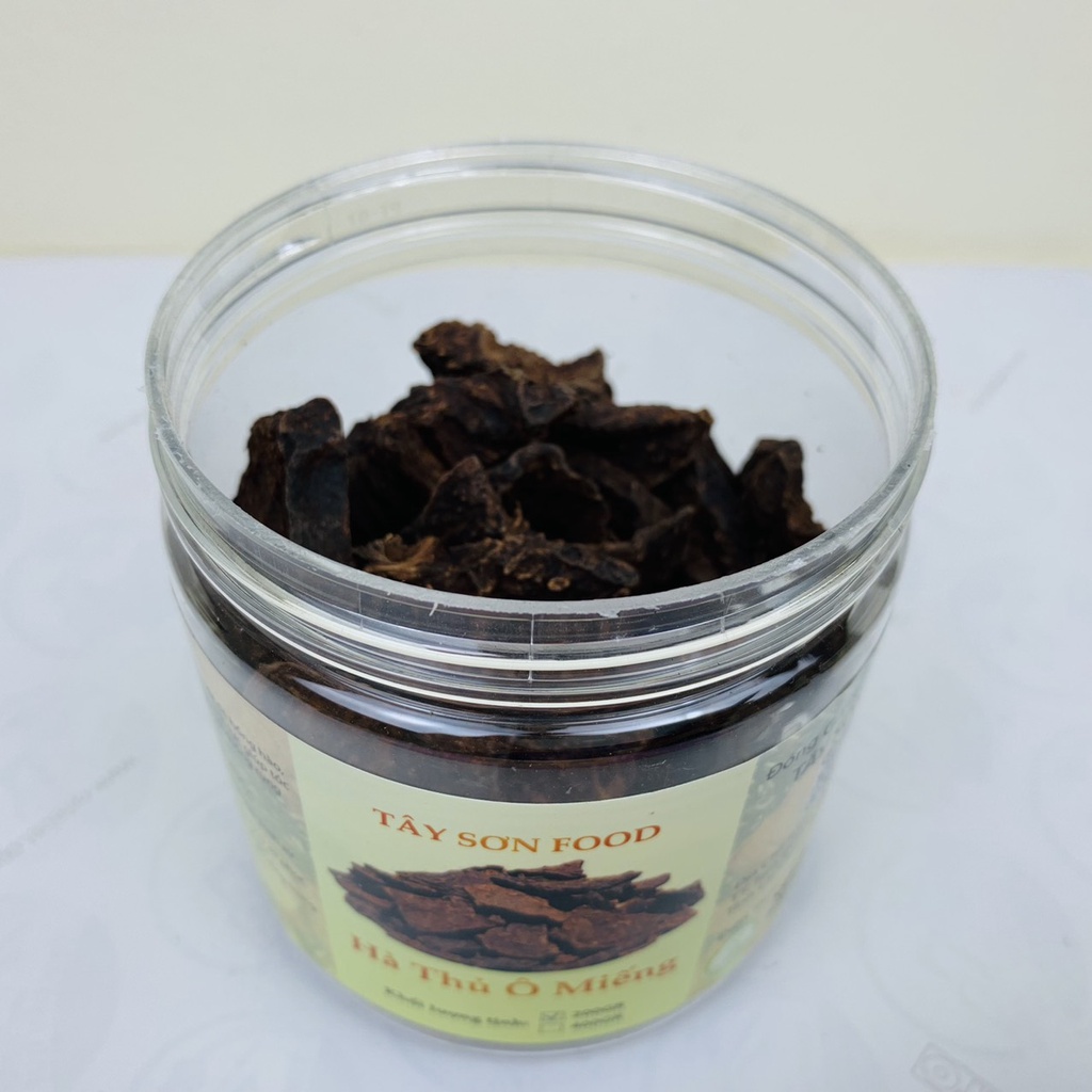 Hũ 400GR Hà Thủ Ô Miếng Đã Sơ Chế Dùng Hãm Trà Giúp Cải Thiện Tóc Bạc Sớm, Rụng Tóc, Hói Đầu