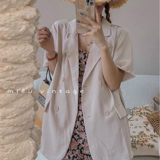 áo blazer cộc tay 4cúc ảnh thật