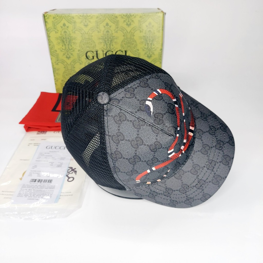 Nón kết gc Mũ lưỡi trai Gc thời trang cao cấp rắn mỏ ngắn supper like âu 1.1 màu đen full box hộp cực đẹp(Nón thiết kế)