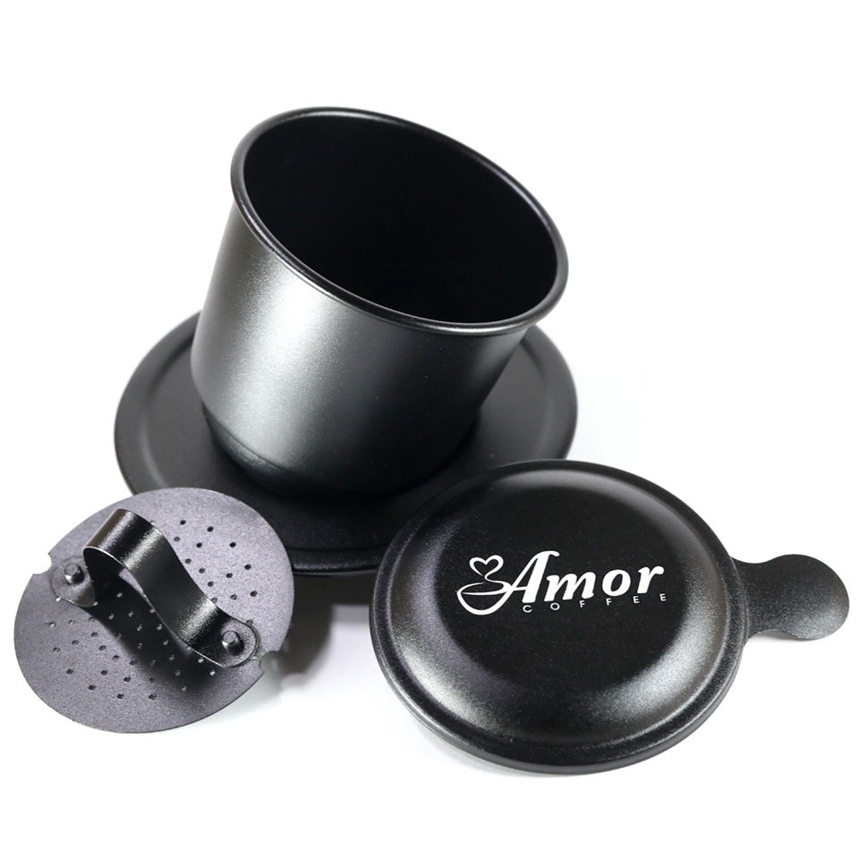 Phin Pha Cà Phê NHÔM MÀU Cao Cấp, Mạ ANODE Chất Lượng Cao  Amor Coffee