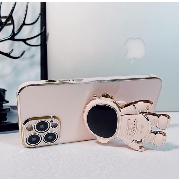 Ốp Điện Thoại Mạ Điện Hình Phi Hành Gia 3D Cho iPhone 13 12 11 pro max XS XR XAMAX 7/8SE2020 7/8PIUS