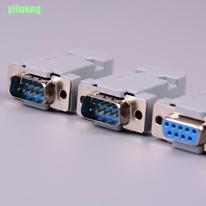 2 Set Đầu Nối Rs232 Db9 9 Pin Rs232 Bằng Đồng