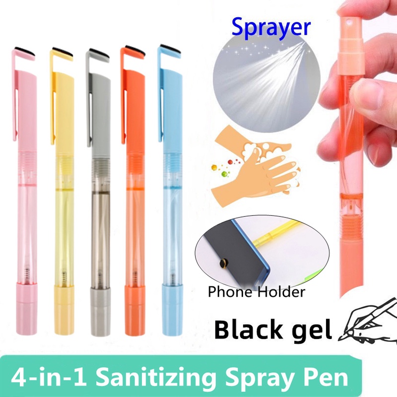 Bút Gel Xịt 4 Trong 1 Đa Năng Có Thể Nạp Lại Màn Hình Điện Thoại Dùng Trong Văn Phòng