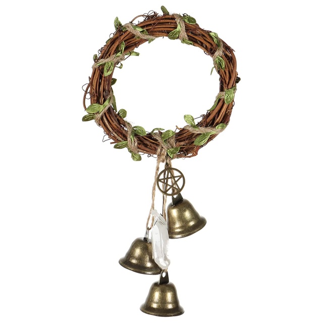 Chuông gió hình phù thủy bằng đồng thau trang trí nhà cửa
