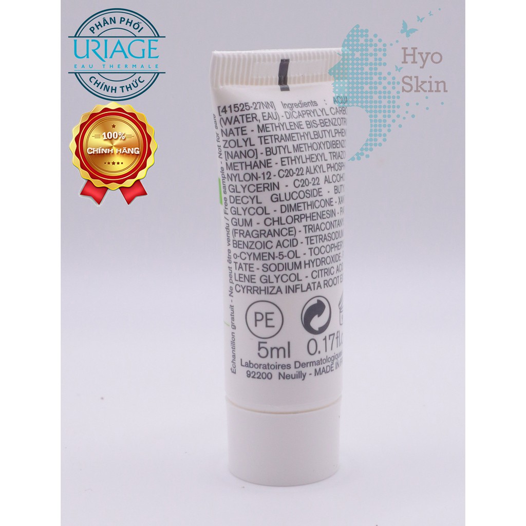 Kem Chống Nắng Dành Cho Da Dầu, Da Mụn URIAGE HYSEAC FLUIDE SPF50  5ml