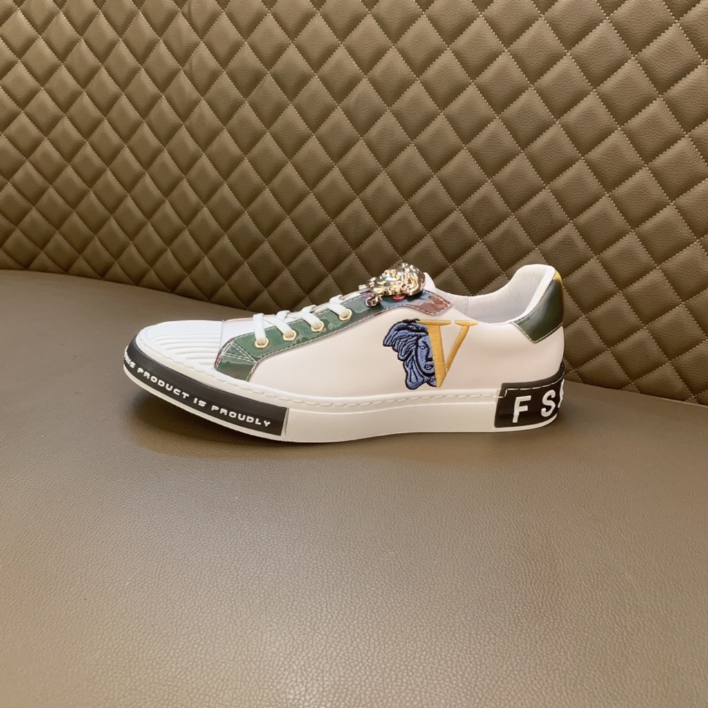 Giày sneakers nam cao cấp da thật Armani thiết kế hiện đại và trẻ trung