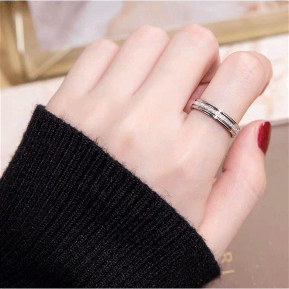 ROSE Nhẫn Bản Rộng 6mm Tùy Chỉnh Phong Cách Bohemian Thời Trang Cho Nam Nữ