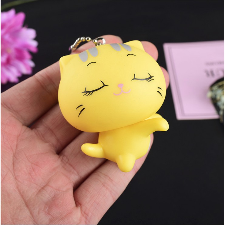 Móc khoá bé mèo vàng