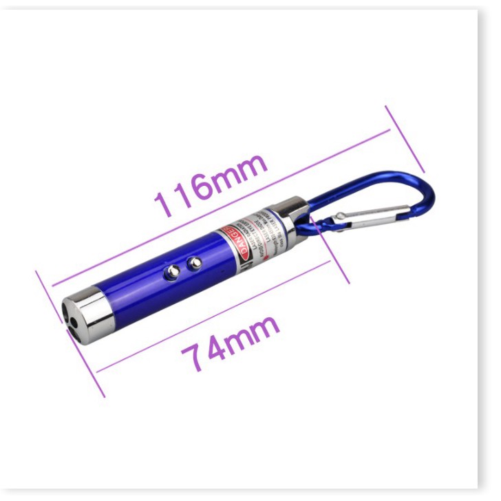 Móc khóa 🎉SALE ️🎉Móc khóa đèn pin Led có thể soi tiền giả và chiếu laser có độ chiếu sáng mạnh, góc chiếu lớn 2701