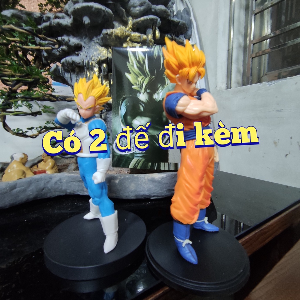 [COMBO 2 EM] Mô hình cao cấp Son Goku super saiyan ÔM VAI [20cm] Dragonball 7 viên ngọc rồng figure đồ chơi Dragon Ball