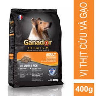 5 gói thức ăn cho chó lớn ganador adult gói 400gr