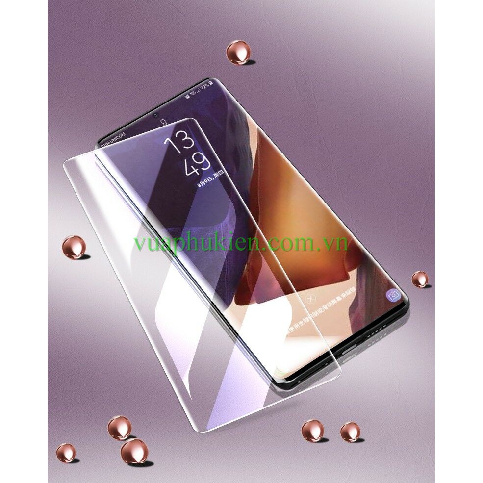 Dán kính cường lực + keo UV cho Samsung Galaxy Note 20, Note 20 Ultra - Full màn hình