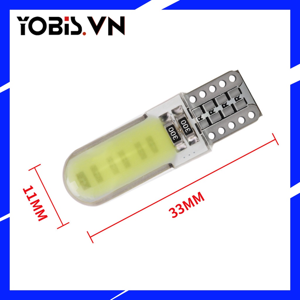 Bóng đèn LED T10 W5W 12SMD T10 DC12V ánh sáng trắng dành cho xe hơi