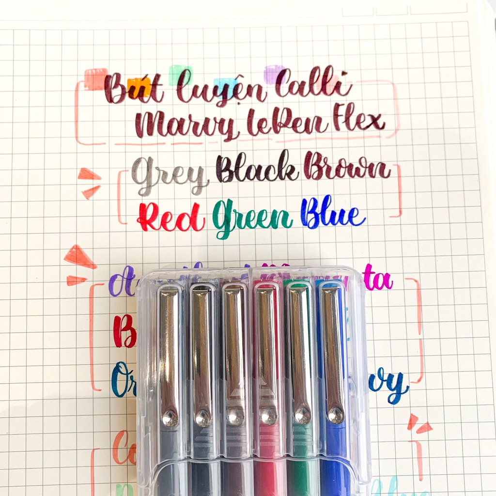 Bút luyện chữ thư pháp/ calligraphy Marvy LePen Flex // Hidari