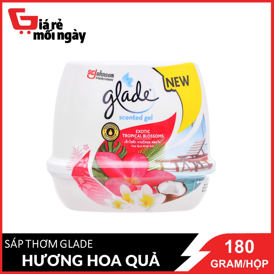 Sáp Thơm Glade Hương Hoa Quả Nhiệt Đới 180g