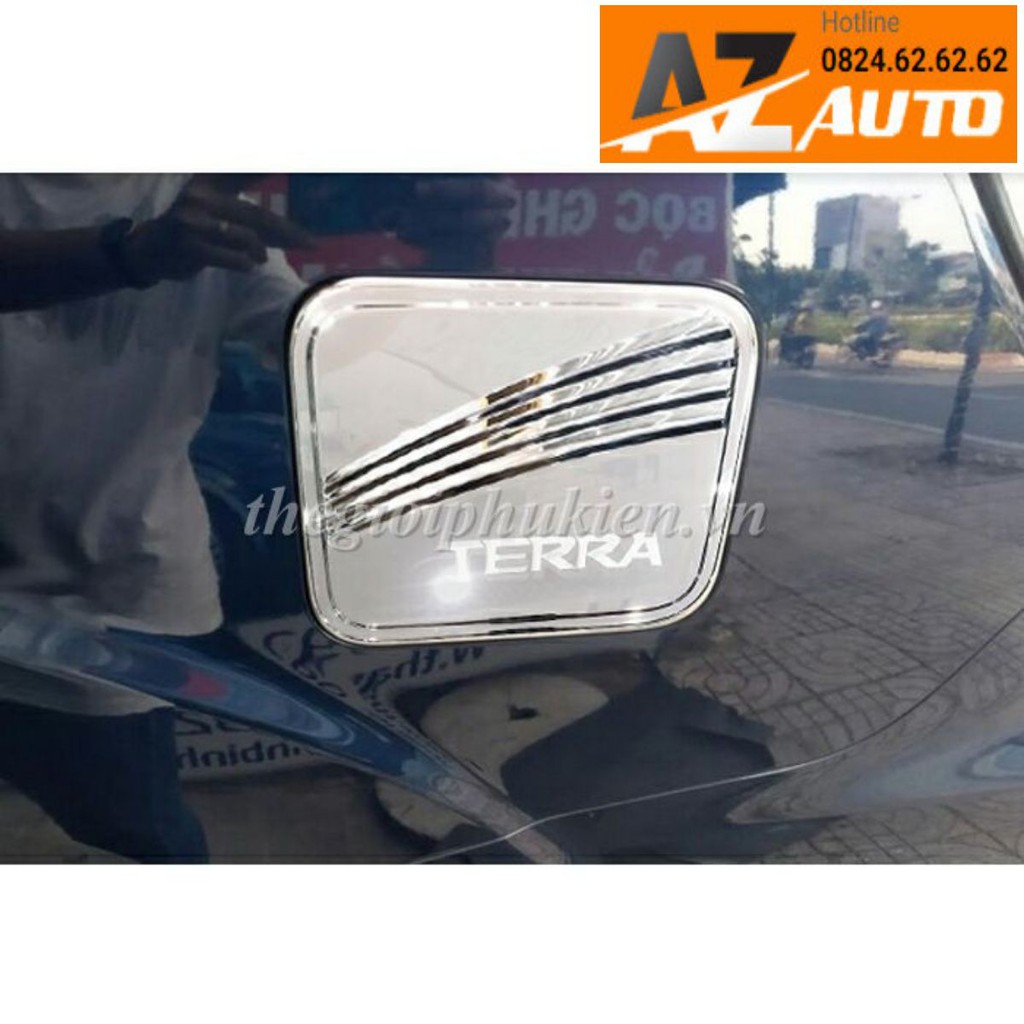 Ốp nắp bình xăng Nissan Terra - mạ Crom( hàng chất )