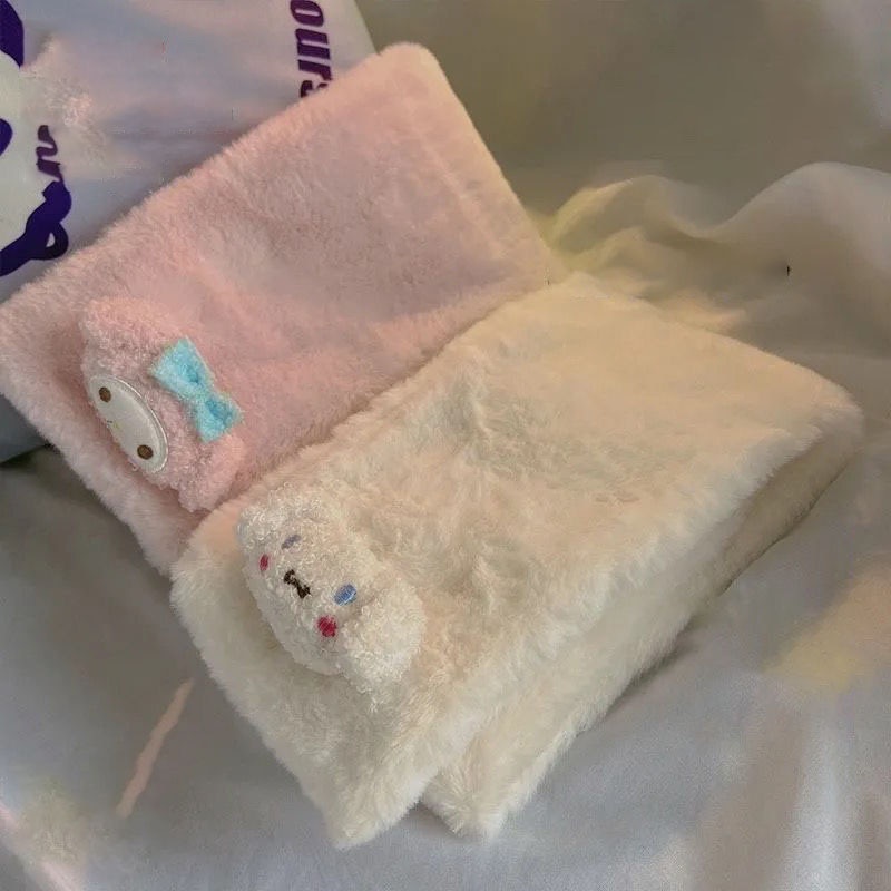 Khăn choàng cổ giữ ấm mềm mại họa tiết hoạt hình dễ thương phong cách Nhật Bản