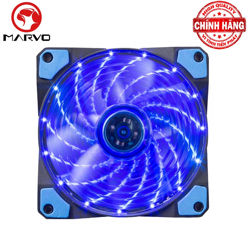 Quạt Fan Case 12cm Marvo FN-10 với 15 Led tốc độ 1200 rpm