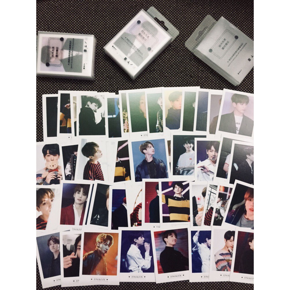 (nhiều mẫu) Lomo card hộp nhựa BTS và các thành viên set45 mẫu mới