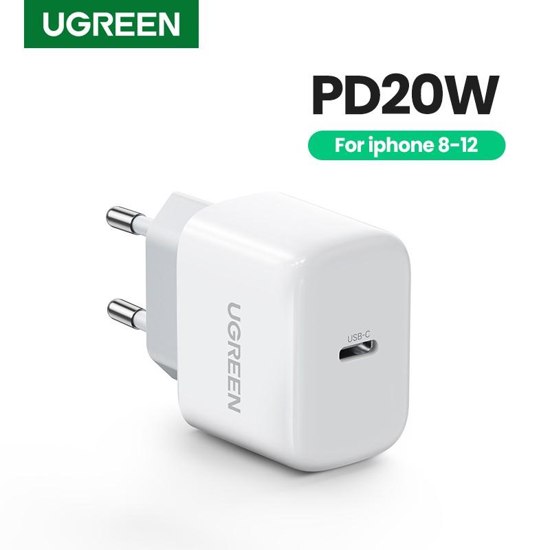 [Mã ELBMO2 giảm 12% đơn 500K] Ugreen Cốc Sạc Nhanh Mini PD 20W 33W QC4.0 Cho iPhone 14 Pro 13 12 Samsung Xiaomi
