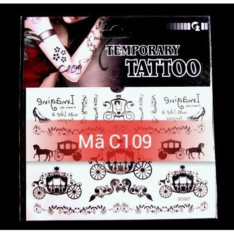 Hình xăm dán xe cổ tích C109