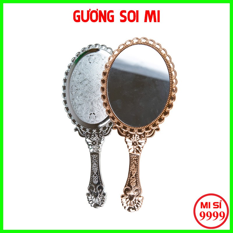 Gương hoàng cung soi mi cầm tay