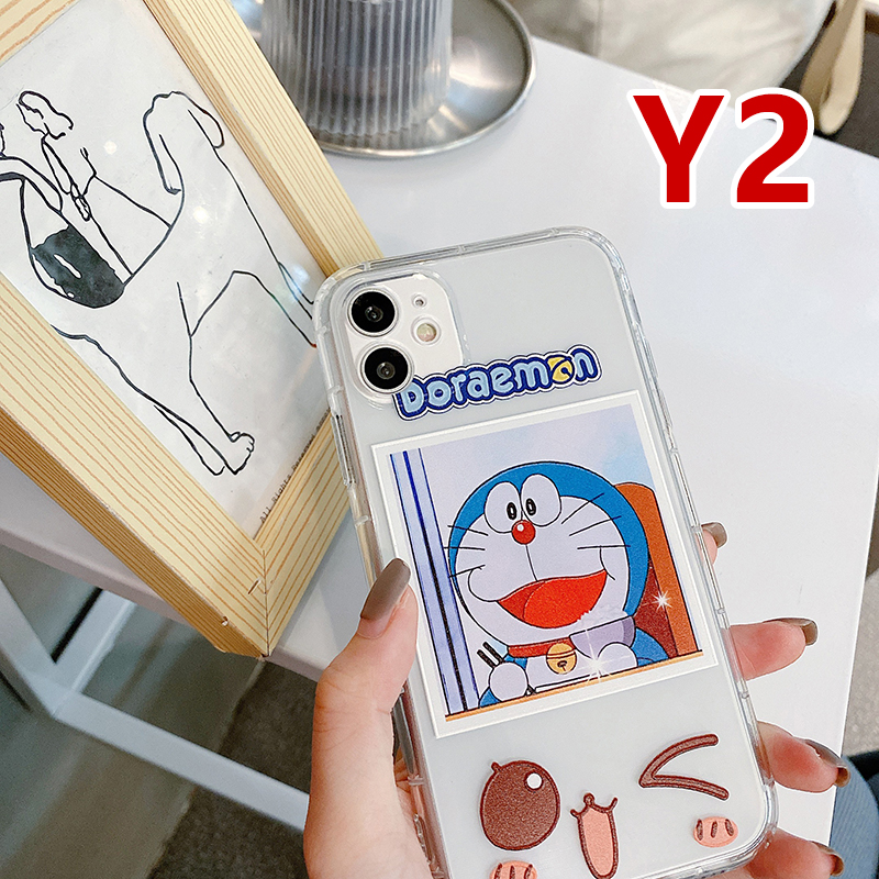 Ốp điện thoại mềm in hình vẽ Doraemon dễ thương dành cho iPhone 11 Pro Max 7 8 Plus XR X XS MAX SE 2020