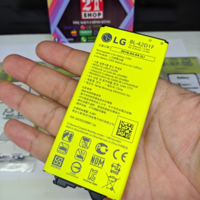 PIN LG G5 CHÍNH HÃNG.ĐÚNG CHẤT LƯỢNG (BAO SỤP NGUỒN TRỌN ĐỜI-BAO CHECK LGVN (PIN ZIN CHỈ CÓ DATE 2016KHÔNG CÓ DATE 2018)