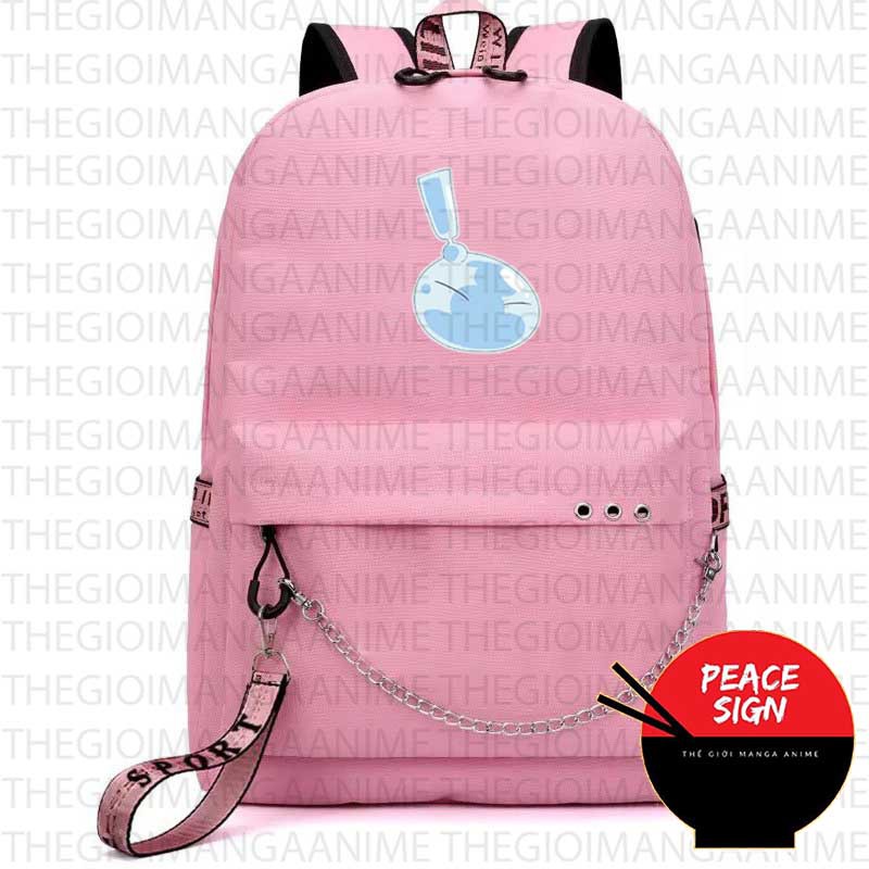 Balo thông minh HỒNG in hình Tensei-shitara Slime datta Ken Lúc đó, tôi đã chuyển sinh thành Slime